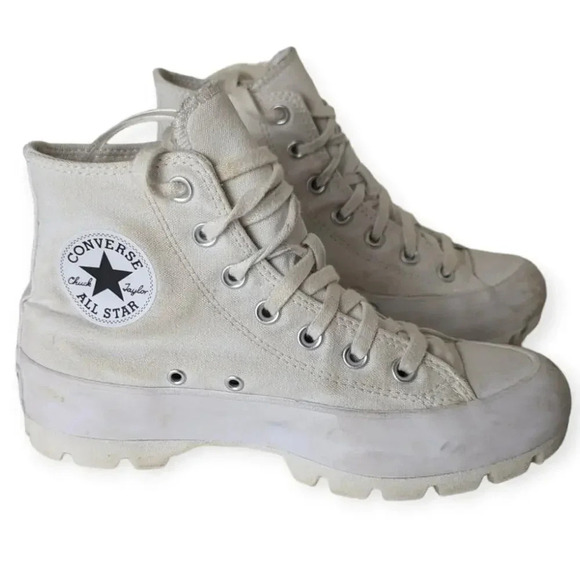 Converse Chuck Taylor All Star Hi Lugged Sneakers Monochrome Size 7 - Picture 1 of 8